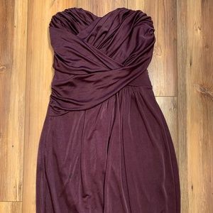 Express strapless purple dress women’s size XS